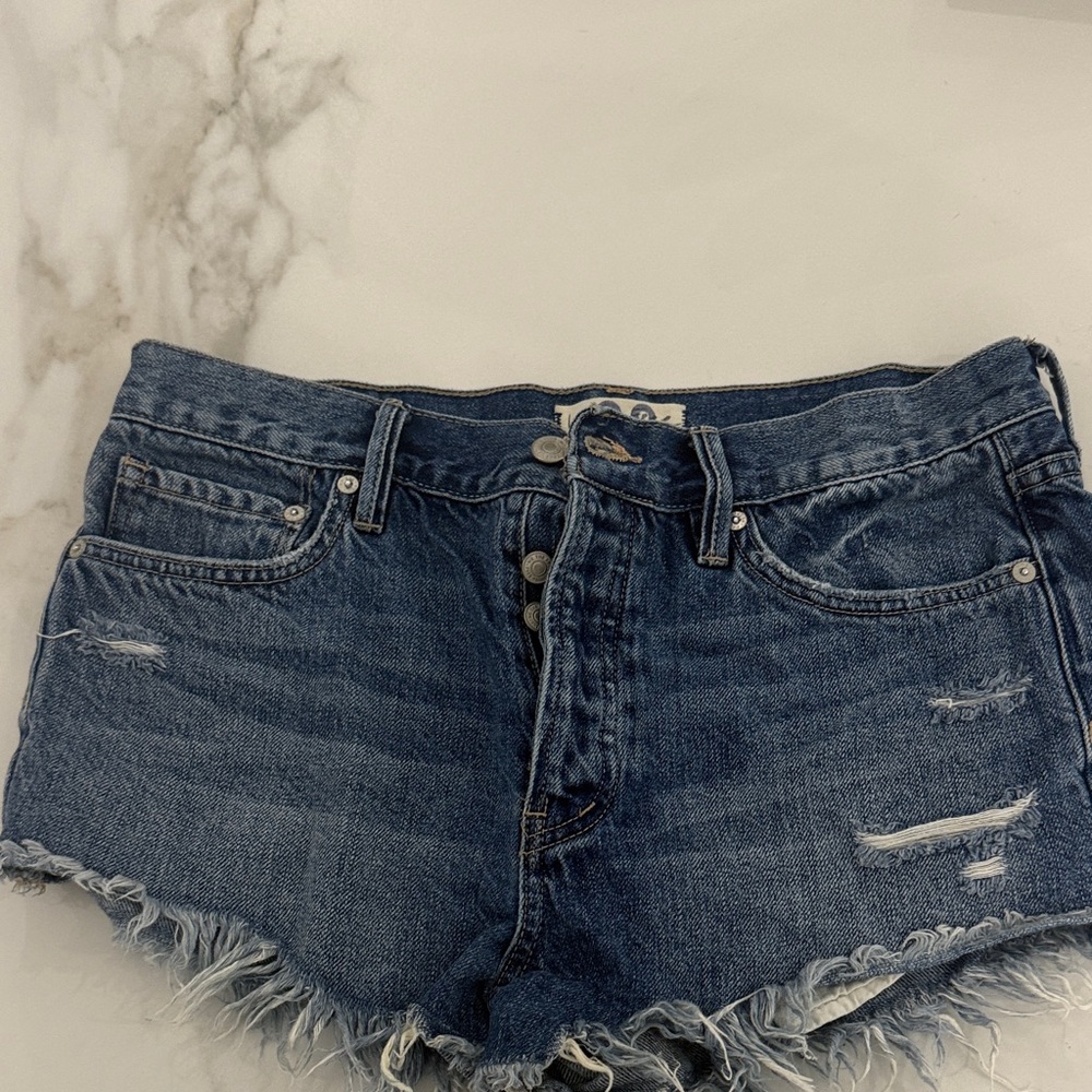FP Movement by Free People Dark Blue Jean Shorts